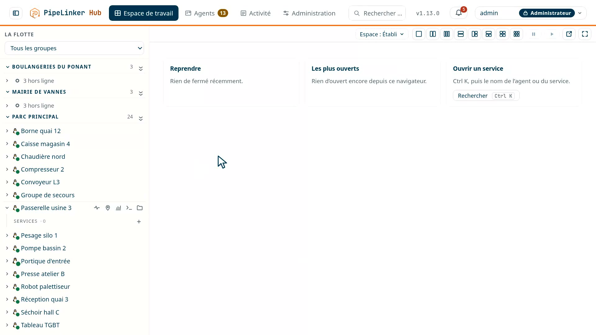 Un fichier déposé sur une machine distante